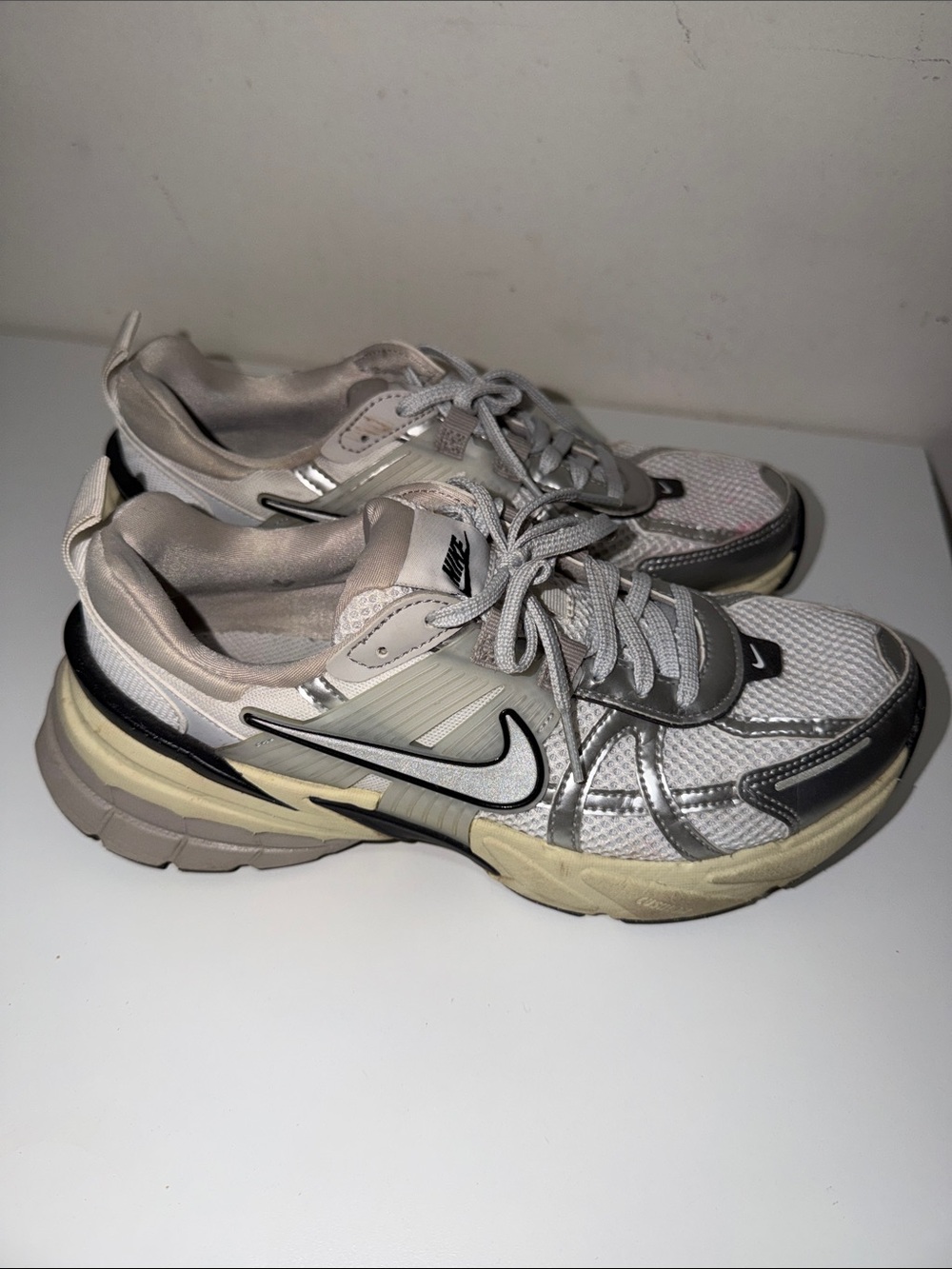 Nike Women’s Neutral Mesh & Metallic Trainer Sneakers